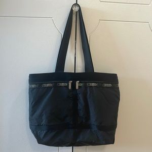 LeSportSac Black Nylon Tote Bag